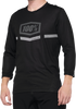 100% Airmatic 3/4 Sleeve Jersey - Black - Xl 40018-00003