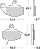 Sbs Hf Brake Pads - Kawasaki 602Hf