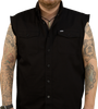 Lethal Threat Freedom Ain'T Free Printed Sleeveless Button Down Shirt - Black - Xl Co60195Xl