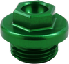 Works Connection Oil Fill Plug - Green - Kawasaki/Suzuki 24-198