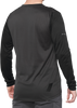 100% Ridecamp Jersey - Long-Sleeve - Black/Charcoal - Large 40028-00002