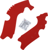 Athena Frame Pads - Crf - Red M7332R