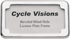 Cycle Visions Beveled License Plate Frame - Chrome Cv-4615