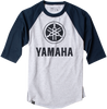 Factory Effex Yamaha Baseball T-Shirt - Navy/Heather Gray - Medium 17-87222