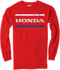 Factory Effex Honda Stripes Long-Sleeve T-Shirt - Red - 2Xl 23-87318