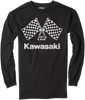 Factory Effex Kawasaki Finish Line Long-Sleeve T-Shirt - Black - Large 23-87114