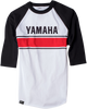 Factory Effex Yamaha Vintage Baseball T-Shirt - White/Black - 2Xl 17-87238