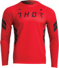 Thor Assist Sting Long-Sleeve Jersey - Red - Medium