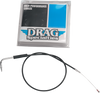 Drag Specialties Black Vinyl Idle Cable - 30" - Vinyl