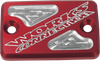 Works Connection Reservoir Cover - Brake - Red 21-205