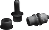 Parts Unlimited License Plate Bolt - 100 Pack - Black