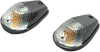 Flush Mount Marker Lights - Carbon/Clear 25-8015