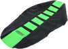 Sdg 6-Ribbed Seat Cover - Black Ribs/Green Top/Black Sides 95941Kgk