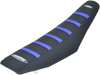 Sdg 6-Ribbed Seat Cover - Blue Ribs/Black Top/Black Sides 95942Bk