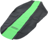 Sdg Pleated Seat Cover - Green Top/Black Sides 96341Gk