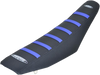 Sdg 6-Ribbed Seat Cover - Blue Ribs/Black Top/Black Sides 95938Bk