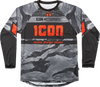 Icon TigerS Blood Jersey - Gray Camo - 3Xl