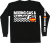 Fmf Tee Long Sleeve Mixin Black Lg Fa25119901Blklg