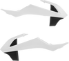Acerbis Radiator Shrouds - White/Black 2449701035