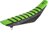 Flu Designs Inc. Pro Rib Seat Cover - Green/Black - Kx 125/250 '03-'08 25500