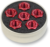 Driven Racing Aluminum Sprocket Nuts - Red - M10 X 1.0 Dsn6Rd