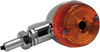 K&S Technologies Marker Light - Single Filament - Chrome/Amber 25-8320Cm
