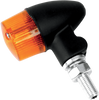 K&S Technologies Marker Light - Single Filament - Black/Amber - Style 2 25-8330Bk