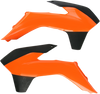 Acerbis Radiator Shrouds - Orange/Black 2314251008