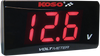 Koso North America Super Slim Volt Meter - Red Digits - 2.22" W X 1.06" H X 0.43" D Ba024R00