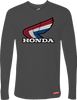 Honda Apparel Honda Wing Long-Sleeve T-Shirt - Charcoal - Small Np21S-M3023-S