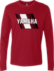 Yamaha Apparel Yamaha Heritage Diagonal Long-Sleeve T-Shirt - Red - Large Np21S-M3119-L