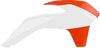 Polisport Radiator Cover - White/Orange - Ktm 8417400001