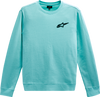 Ageless Crew Fleece - Aqua - Xl 1232510207206Xl