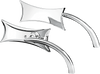 Arlen Ness Mirror - Micro - Four-Point - Side View - Rectangle - Chrome - Left 13-416