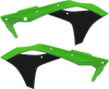 Acerbis Radiator Shrouds - Green/Black 2630611089