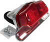 Emgo Taillight - Chrome Bracket - Red Lens 62-21510