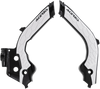 Acerbis X-Grip Frame Guards - Black/White - Gas Gas | Husqvarna 2733451007
