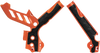 Acerbis X-Grip Frame Guards - Orange/Black - Ktm 2374251008