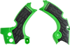 Acerbis X-Grip Frame Guards - Green/Black - Kx 250 F 2657591089