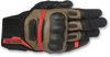 Highlands Gloves - Black/Tobacco Brown/Red - 2Xl 3566617-1813-2X