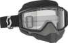 Scott Split Otg Snow Goggle - Black/White - Dual Lens - Clear 285543-1007043
