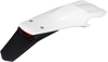Ufo Enduro Rear Fender - With Light - White/Black Hu03398040