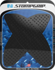 Stompgrip Traction Pad Tank Grips - Volcano - Black - Aprilia 55-10-0180B