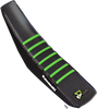 D'Cor Visuals Seat Cover - Black/Green - Kx250/450 '19-'24 30-20-472
