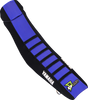 D'Cor Visuals Seat Cover - Black/Blue W/ Black Ribs - Yz85 '22-'24 30-50-105