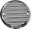Joker Machine Points Cover - Finned - 2 Hole - Chrome 02-98Fn