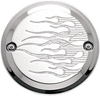 Joker Machine Points Cover - Flame - 2 Hole - Chrome 921102Fc