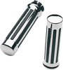 Pro-One Perf.Mfg. Grips - Ribs - Roy Star - Chrome 802450