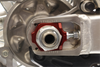 Works Connection Elite Axle Block - Red - Honda 17-225
