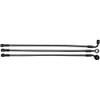 Magnum Shielding Brake Line - 10 Mm-Straight - 25" - Black Pearl 47625